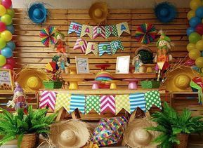 Decoração chá bar com tema festa junina 7