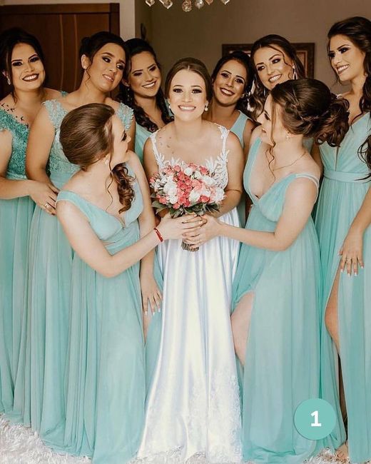 Cor vestido  madrinhas x Decoração - 2