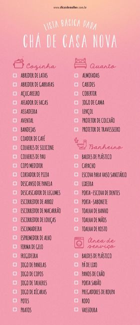 Lista de casa nova - 2