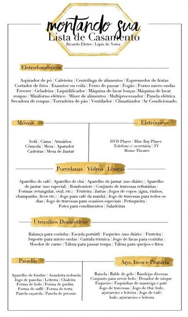 Lista de casa nova - 3