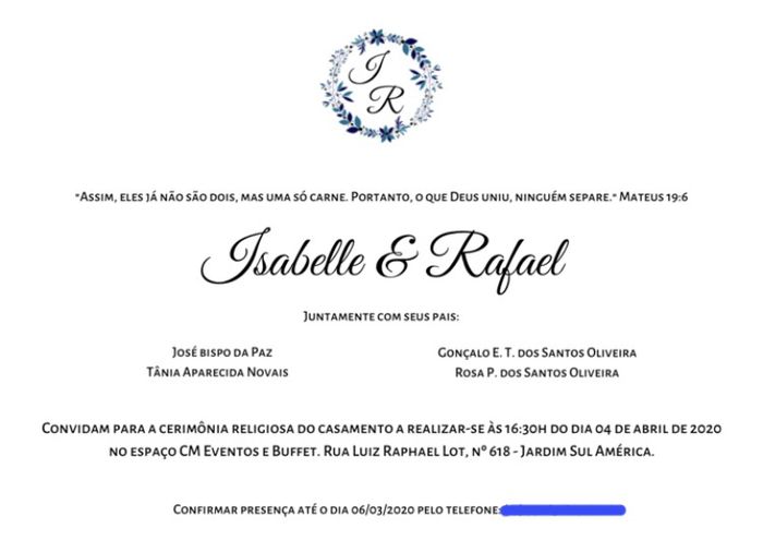 Prévia do layout do meu convite 4