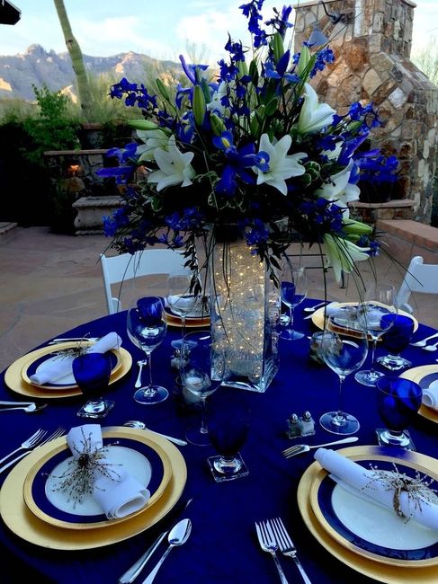 Qual cor ficaria melhor com azul royal? 1
