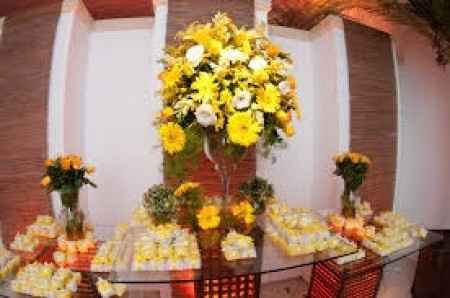 Decoração Branco e Amarelo 
