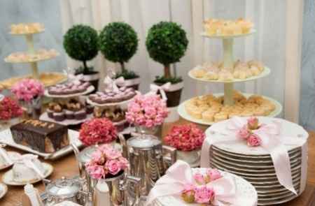Mesa de Chá da tarde  ll- Casamento durante dia