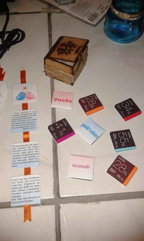 Convite Padrinhos - Diy 