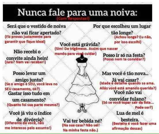 Nunca  fale para um noiva .... - 1
