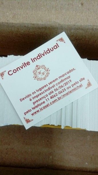 Convites individuais