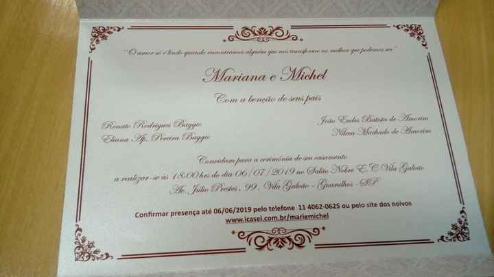 Convite parte interna