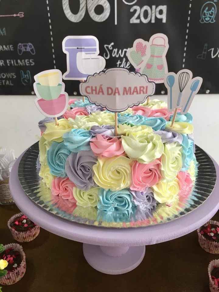 Bolo - chá de cozinha