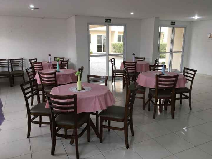 Mesas salão de festas