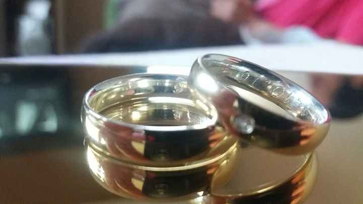 Chegou minhas alianças que comprei na piper joias :) - 1