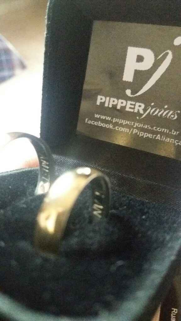 Chegou minhas alianças que comprei na piper joias :) - 4