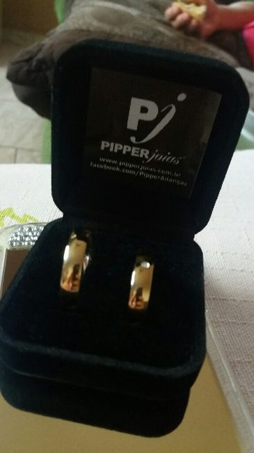 Chegou minhas alianças que comprei na piper joias :) - 5