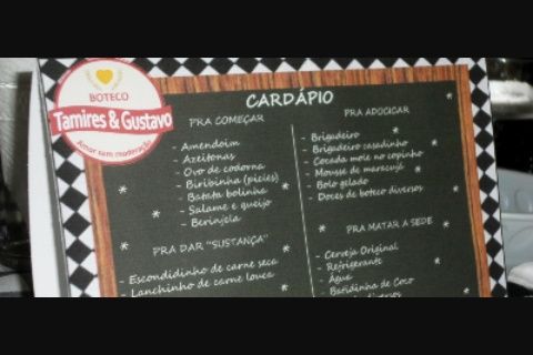 Jantar ou lanche para o noivado? - 2