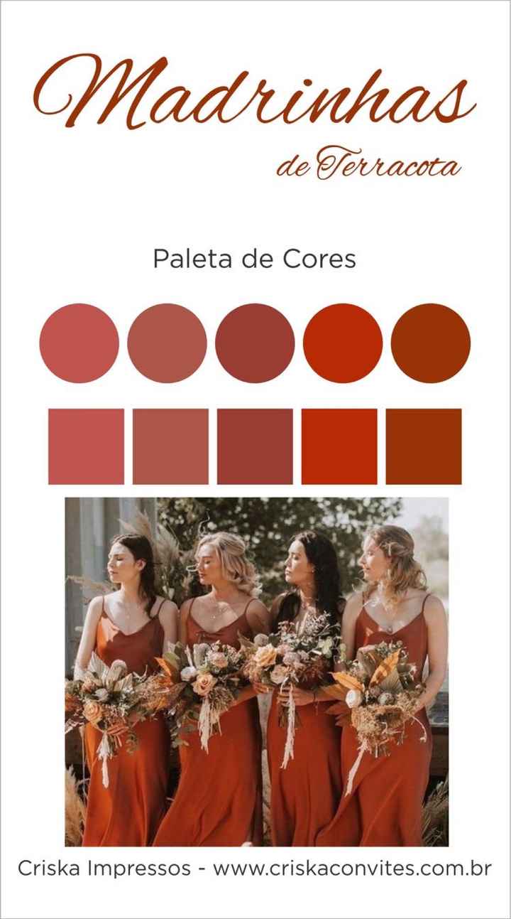 Cores das madrinhas - 1