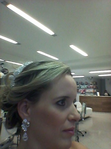 Meu teste de penteado e maquiagem - 1