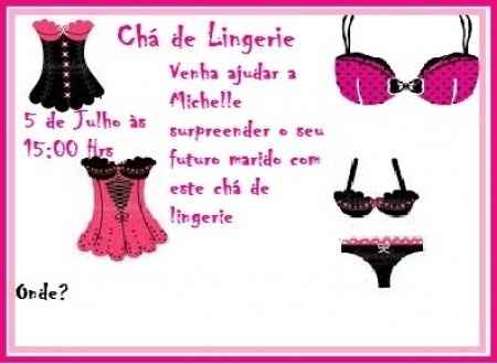 Meu convite chá de lingerie