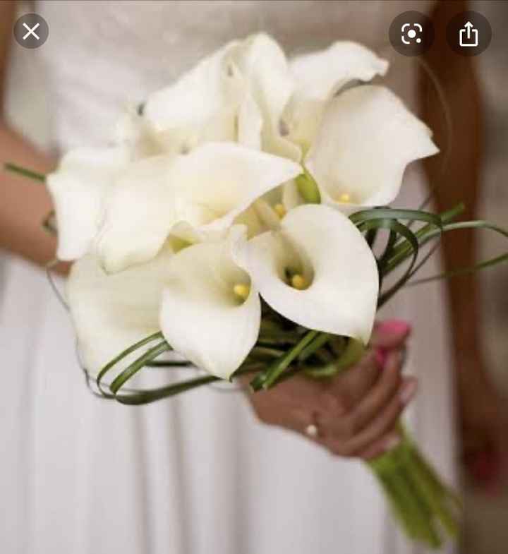 Buquê de copo de leite ou calla branca - 1