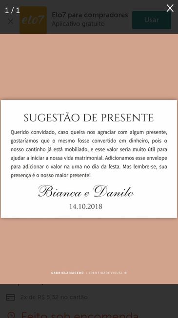 Lista de Presentes - 1