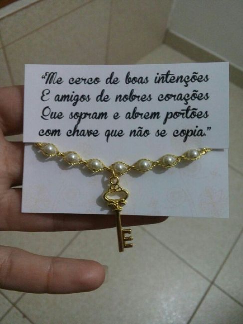 Pulseira de madrinhas - Noivinha Lorena