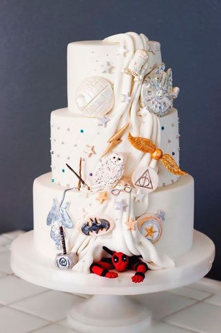 Bolo de Casamento Geek