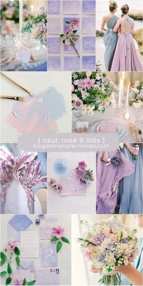 Azul, Rosê e Lilás