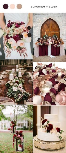 Burgundy and Blush