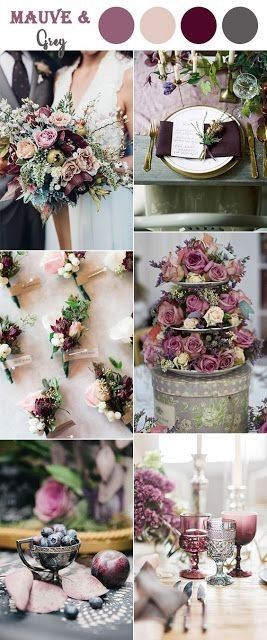 Mauve and Grey     