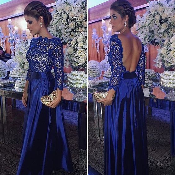 Madrinha Azul Royal