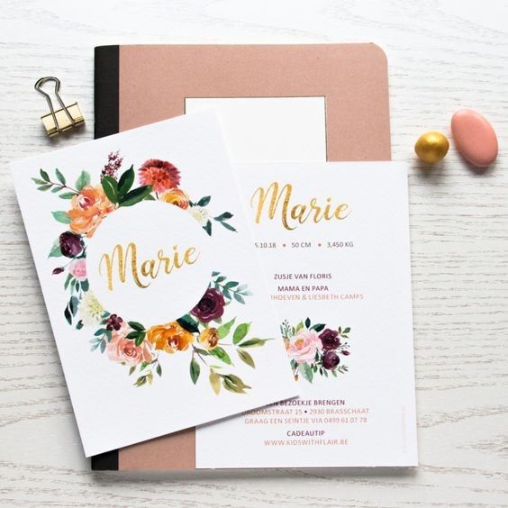 Inspiração para Convite Floral