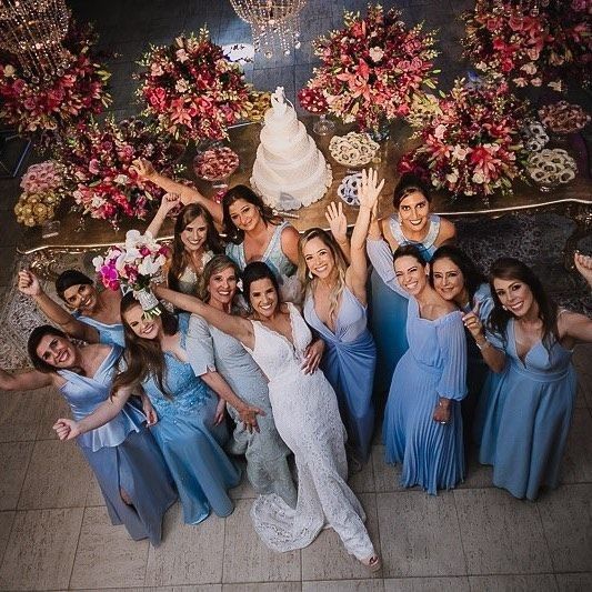 Madrinha Azul Claro