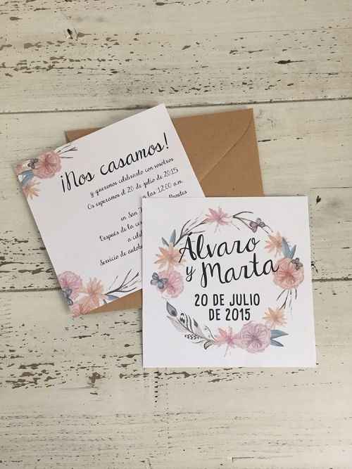 Convite Floral com Caligrafia fofa