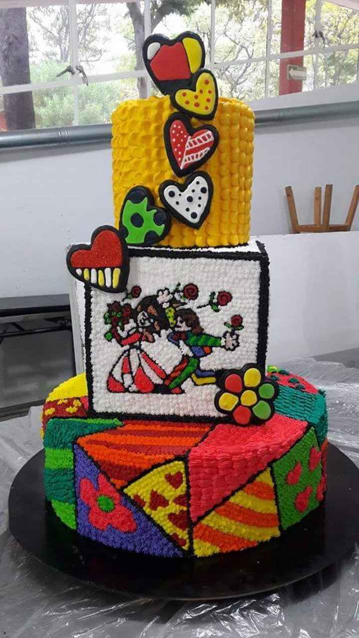 Bolo  Romero  Britto