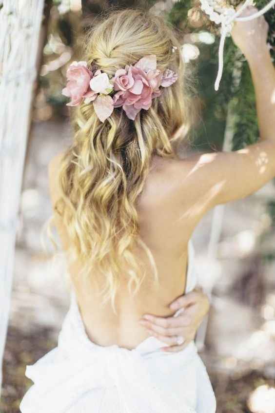 Penteados com Flores