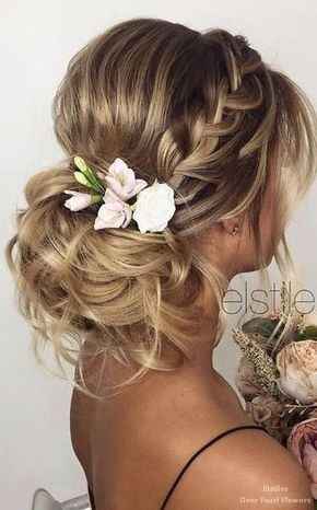 Penteado Preso com flores