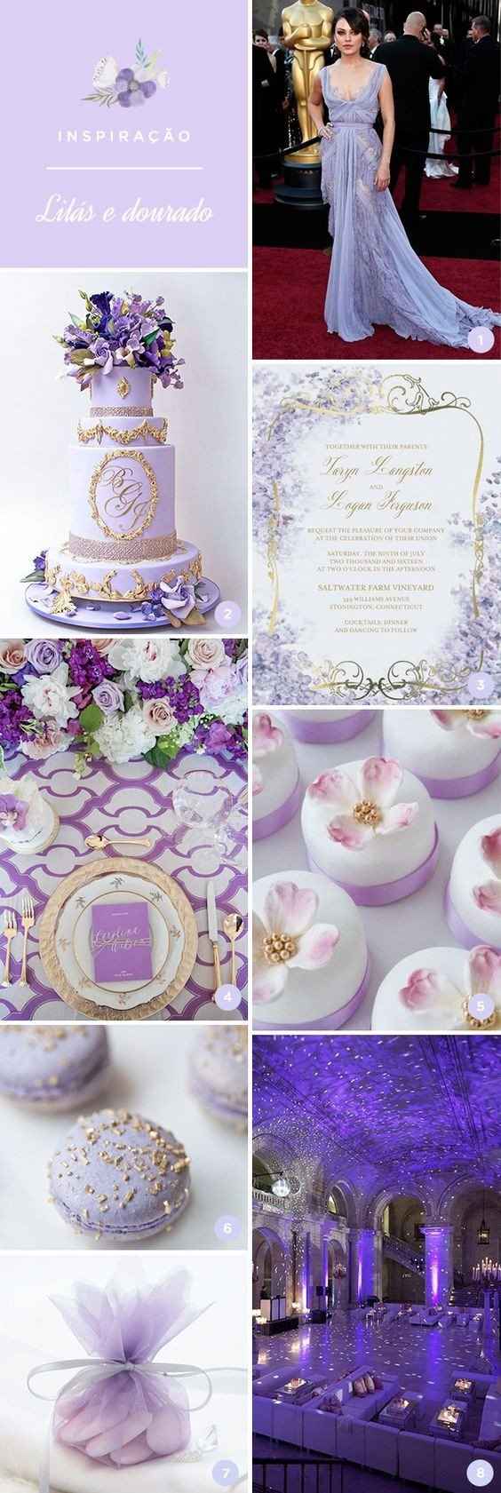 Lilas e Dourado