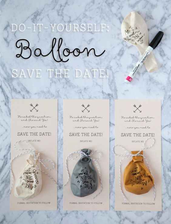 Save the Date - Balão