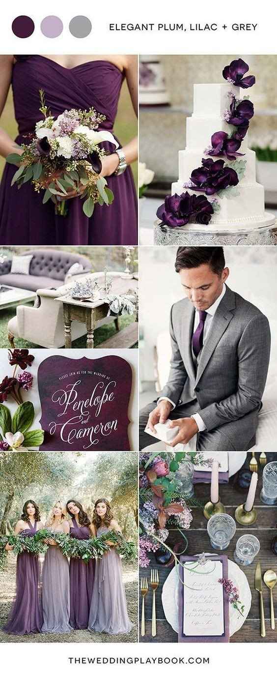 Elegant plum, Lilac e Grey. 