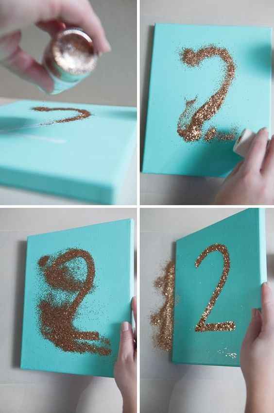 DIY:  Marcador de Mesa
