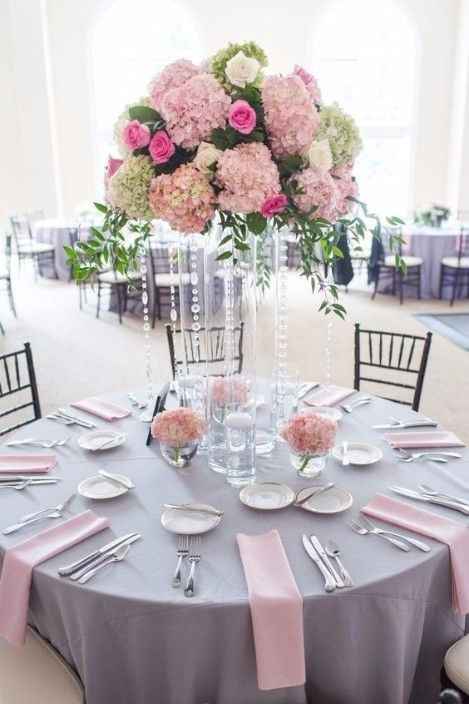Mesa Cinza e Rosa