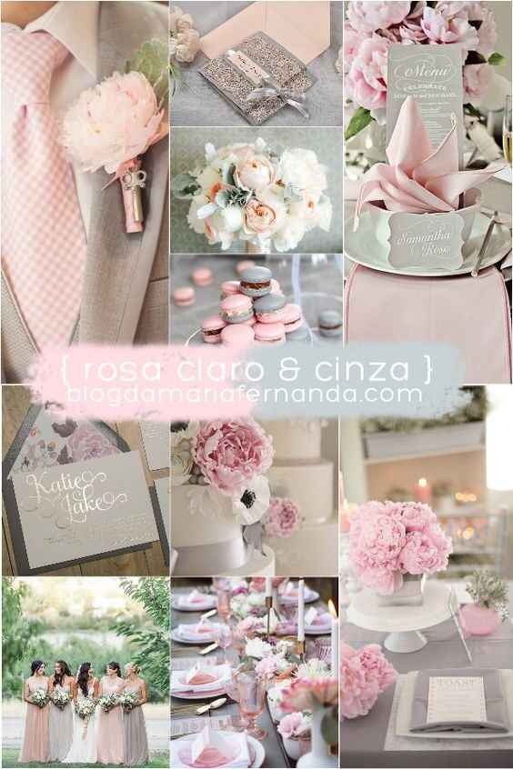 Rosa Claro e Cinza