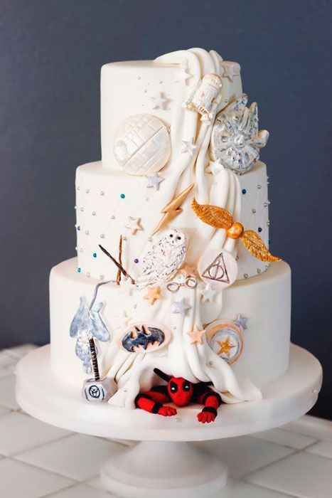 Bolo de Casamento Geek