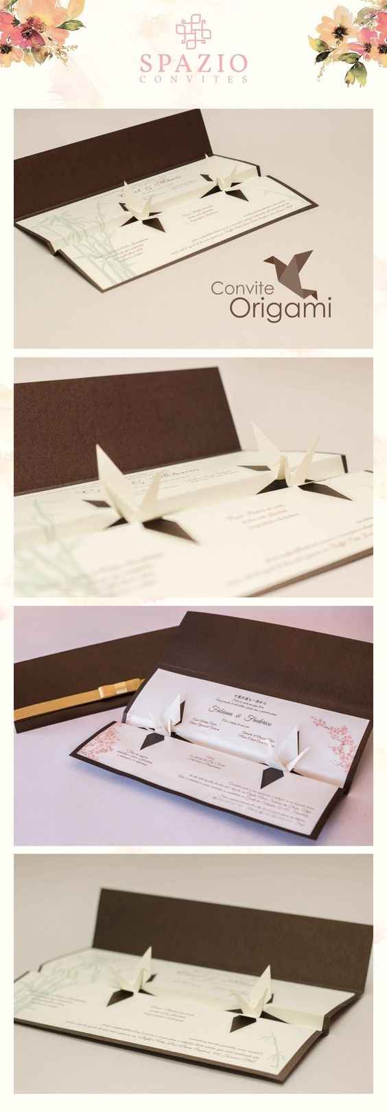 Convite  Origami