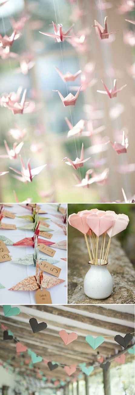 Decoração com Origami