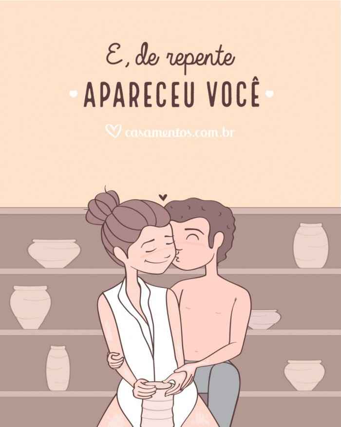 E, de repente apareceu você. 