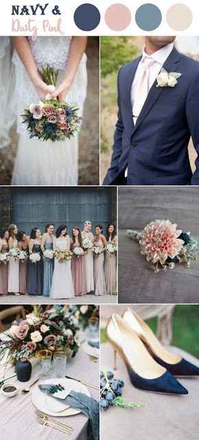 Navy e Dusty Pink