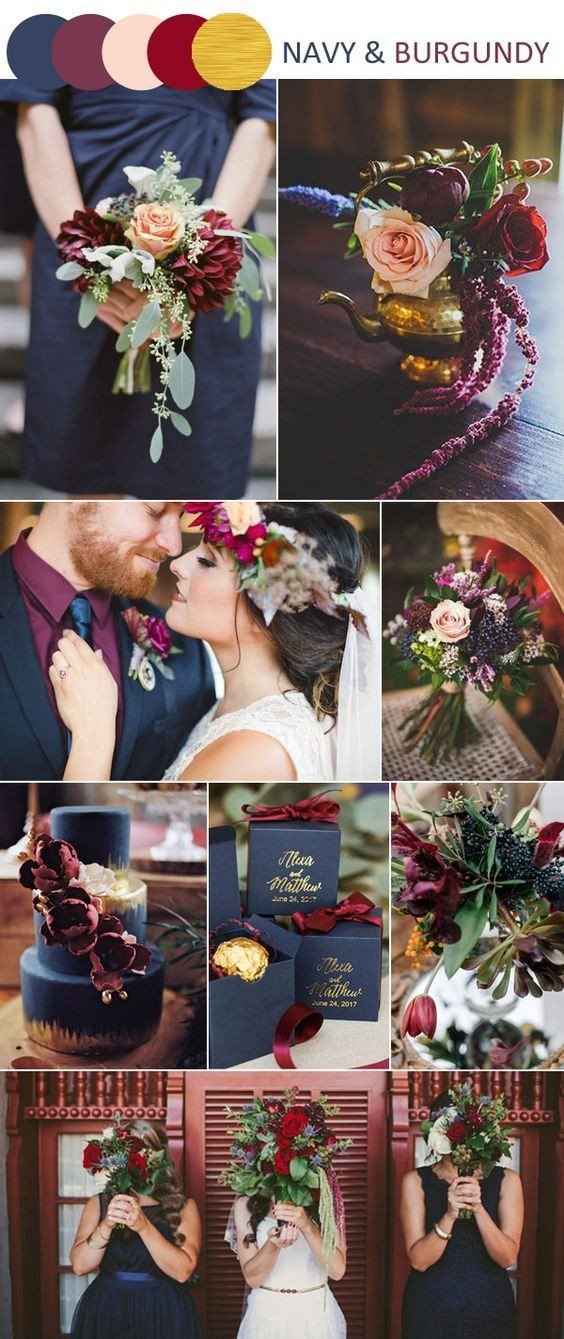 Navy e Burgundy