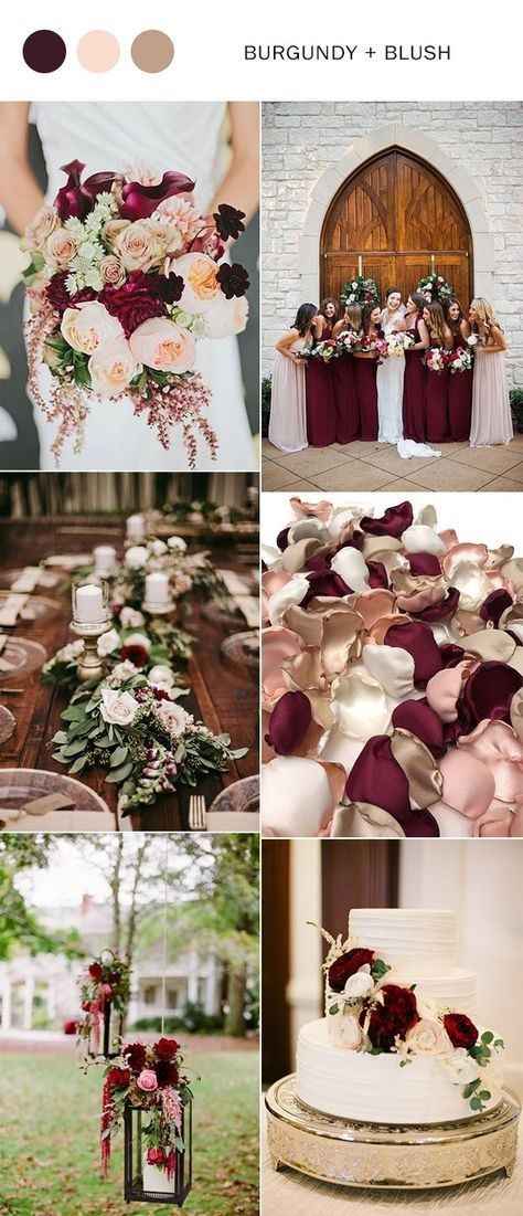 Burgundy and Blush