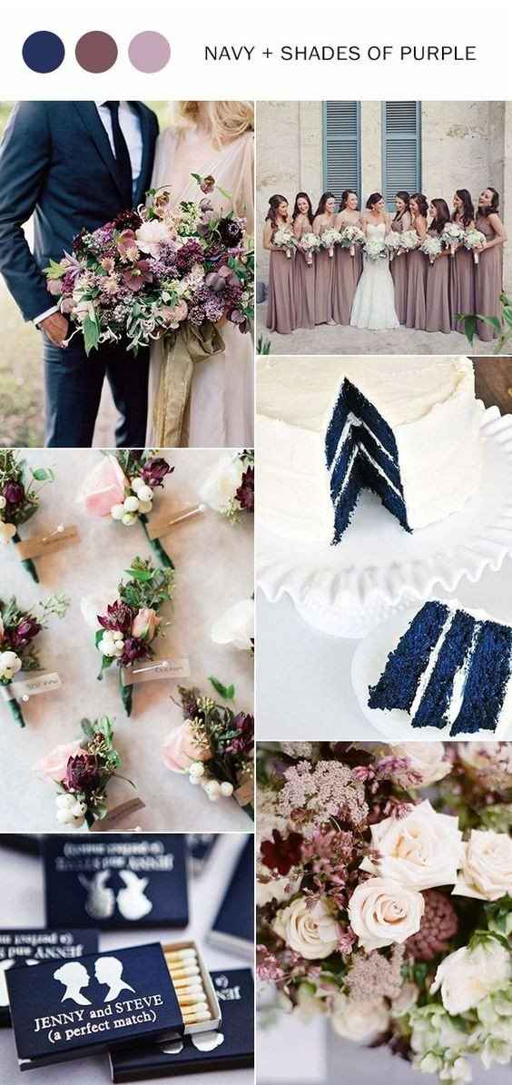 Navy and Shades of Purple