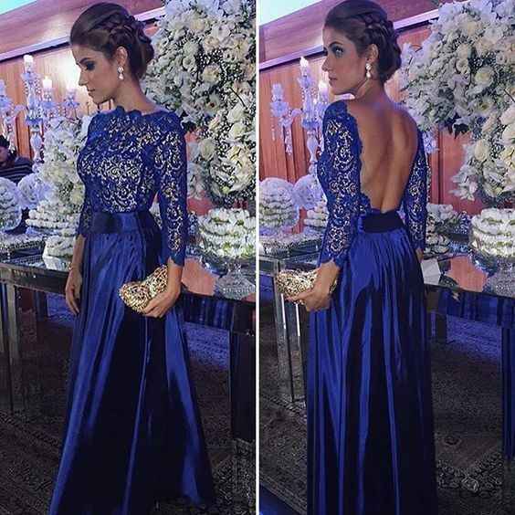 Madrinha Azul Royal